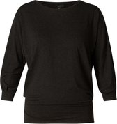 YEST Odelyn Jersey Shirts - Black Melange - maat 42