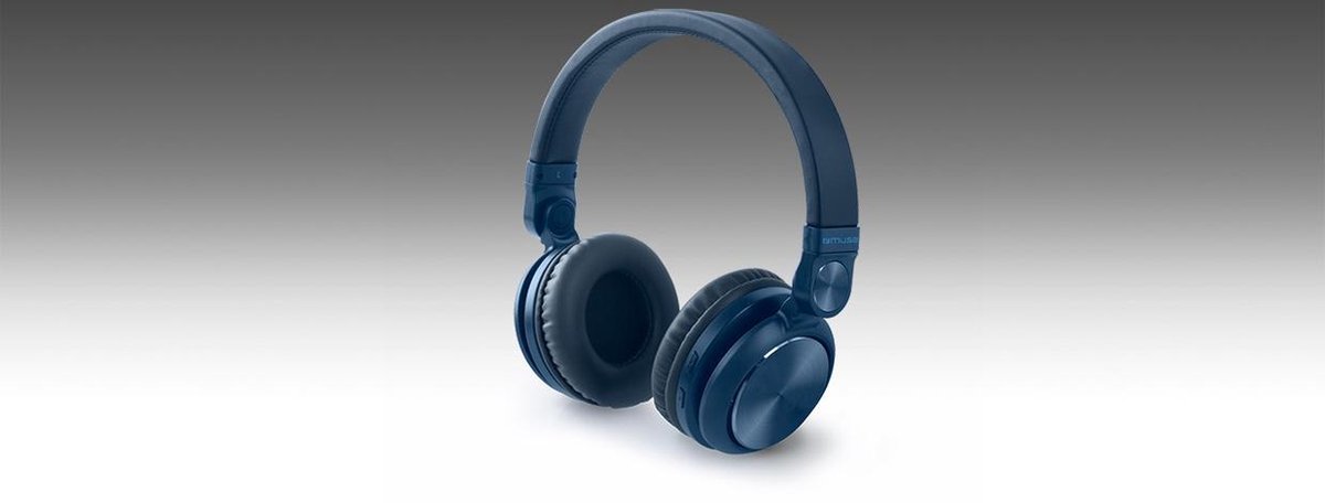 Muse M-276BTB - Draadloze bluetooth hoofdtelefoon, blauw | bol.com