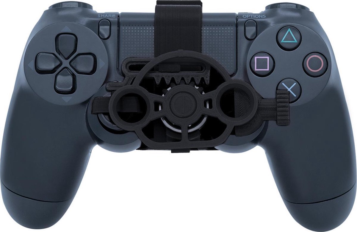 Midgetwheel Mini Racestuur voor Playstation 4 - Zwart kleur