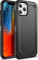 GadgetBay Pro Armor kunststof en schokabsorberend TPU hoesje voor iPhone 12 mini - zwart
