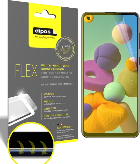 dipos I 3x Beschermfolie 100% geschikt voor Samsung Galaxy A21s Folie I 3D Full Cover screen-protector