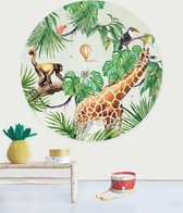 Creative Lab Amsterdam behang - Cirkelbehang - Monkey Jungle design - ø 120 cm