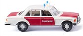 miniatuurauto Mercedes 240D 1:87 wit/rood
