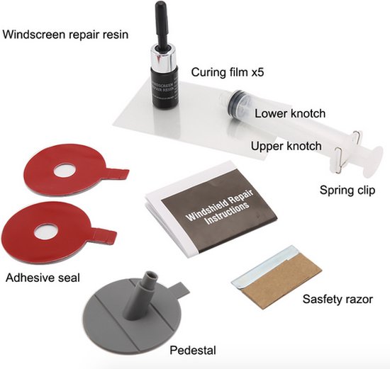 Kit de réparation de pare-brise kit de bricolage complet pour réparer un  astérisque /