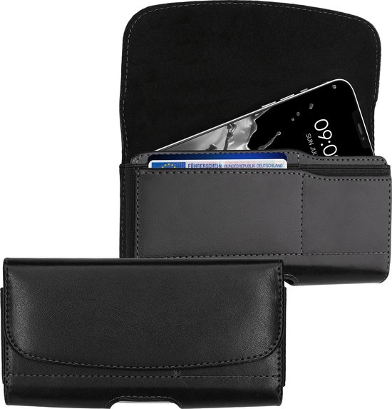 kwmobile Étui avec clip ceinture - Étui pour téléphone avec porte-cartes -  14,4 x 7 cm... | bol.com