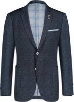 A fish named Fred- Travel blazer printed blue linnen - 56-EU
