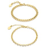 May Sparkle Sparkling Island Dames ArmbandGiftset Staal - Goudkleurig