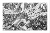 Walljar - Feyenoord kampioen '61 - Zwart wit poster met lijst