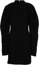 zoe karssen - dames -  ogen pofmouwen jurk -  zwart - xs