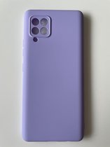 Siliconen back cover case - Geschikt voor Samsung Galaxy A42 5G - TPU hoesje Lila (Violet)