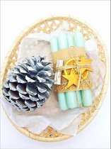 Kaarsen-Kaarsen set cadeau-Diner kaarsen-Geschenkset -Cadeau vrouw-Cadeau vriendin-Geschenkmand