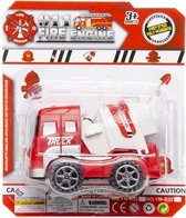 cementwagen - brandweer 9 cm rood