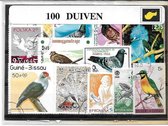 Duiven – Luxe postzegel pakket (A6 formaat) : collectie van 100 verschillende postzegels van duiven – kan als ansichtkaart in een A6  envelop - authentiek cadeau - kado -kaart - dieren - vogels - til - duiventil - Columbidae - pluimvee - postduif