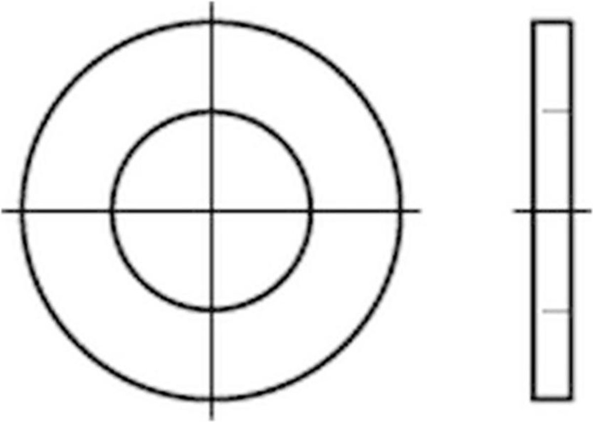 Sluitring Din126 Vlak M24 Thermisch Verzinkt - 100 stuks