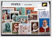 Pausen – Luxe postzegel pakket (A6 formaat) - collectie van 25 verschillende postzegels van Pausen – kan als ansichtkaart in een A6 envelop. Authentiek cadeau - kado - kaart - rome - leo - vaticaan - italie - katholiek - rooms - paus - johannes