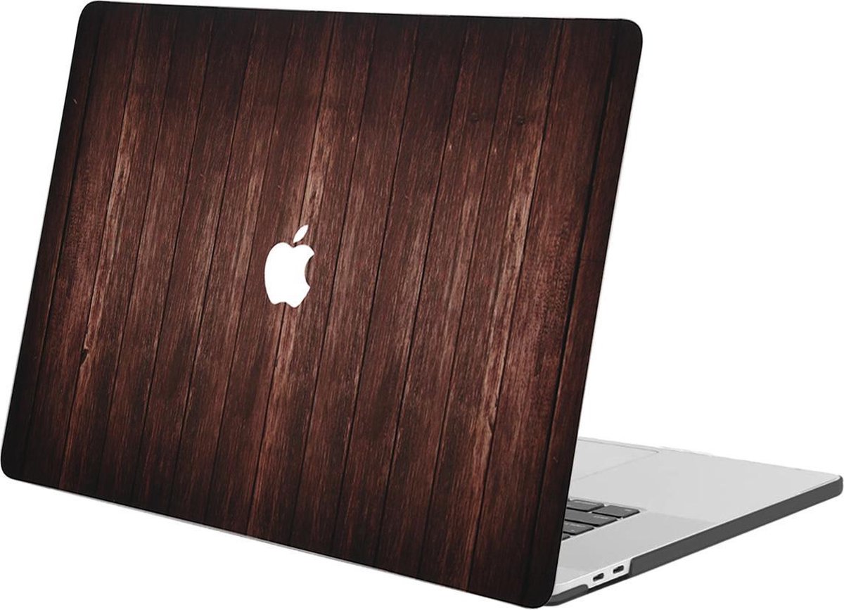 iMoshion Design Laptop Cover MacBook Pro 16 inch (2019) - Dark Brown Wood