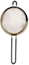 Bigbuy Passeerzeef 36,5 X 18 Cm Siliconen/staal Goud/grijs
