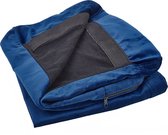 Beliani BERNES - Fauteuil - Blauw - Velours