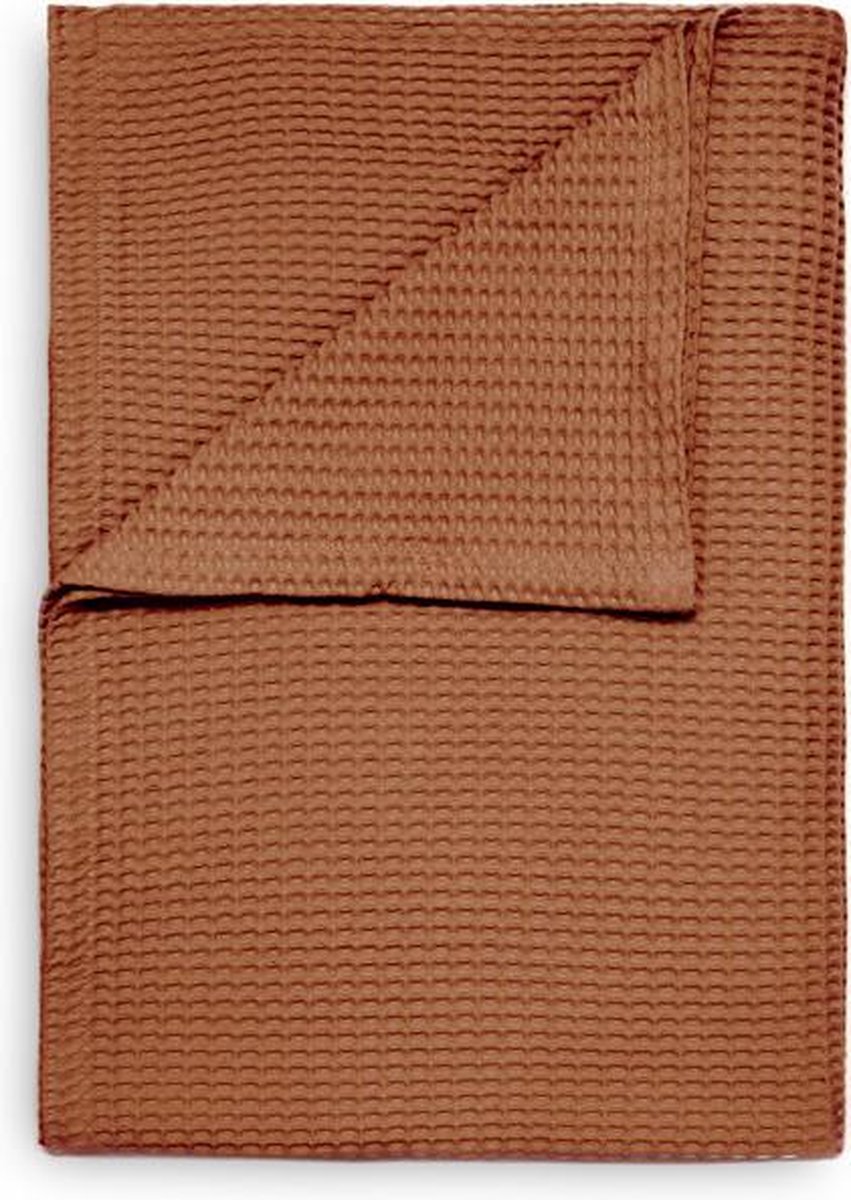 Heckett & Lane Wafel - Plaid - 180x260 cm - Copper Orange