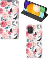 Flipcase Cadeautjes voor Moederdag Samsung Galaxy A03s Smartphone Hoesje Butterfly Roses