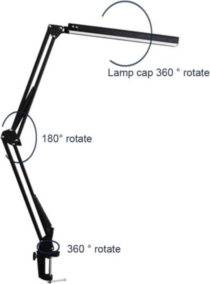 Wewoo - Lampe Lecture LED de bureau avec protection des yeux Touch