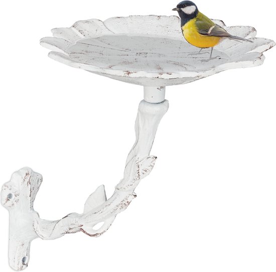 Vogelbadje Gietijzer voor Muurhangen