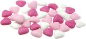 Vanestra Chocolade Dragee Hartjes roze - 900 gram