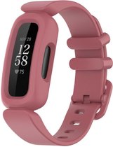 Siliconen Smartwatch bandje - Geschikt voor Fitbit Ace 3 siliconen bandje - voor kids - watermeloen - Strap-it Horlogeband / Polsband / Armband