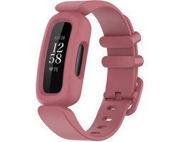 Siliconen Smartwatch bandje - Geschikt voor Fitbit Ace 3 siliconen bandje - voor kids - watermeloen - Strap-it Horlogeband / Polsband / Armband