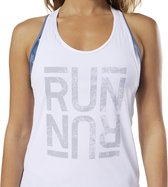 Reebok Run Ac Tank - Graphic Dames dokwerker wit