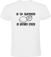 Ik ga zwemmen in Bacardi Lemon Heren t-shirt | Bacardi Limon | Mart Hoogkamer