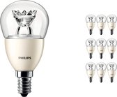 Voordeelpak 10x Philips LEDluster E14 P50 8W 827 Helder (MASTER) | DimTone Dimbaar - Vervangt 60W