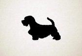 Sealyham Terrier - Silhouette hond - S - 36x57cm - Zwart - wanddecoratie
