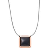 Skagen Dames Stainless Steel Glass Stone ketting One Size 88330692
