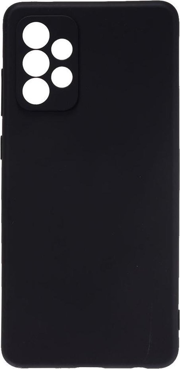 Shop4 - Geschikt voor Samsung Galaxy A72 Hoesje - Zachte Back Case Mat Zwart
