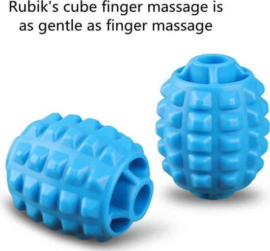 Fitness & Massage Set - De ultieme combinatie voor verbetering van lichaamsvorm en ontspanning - 1x Multifunctionele fitness en afslank klem & 1x Massage handvat met Rollers - Blauw