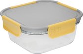 Built Ny Lunchbox Stylist 300 Ml 12,5 X 6 Cm Glas Grijs/geel