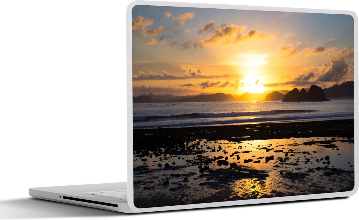 Afbeelding van product SleevesAndCases  Laptop sticker - 15.6 inch - Zonsondergang in Azie fotoprint