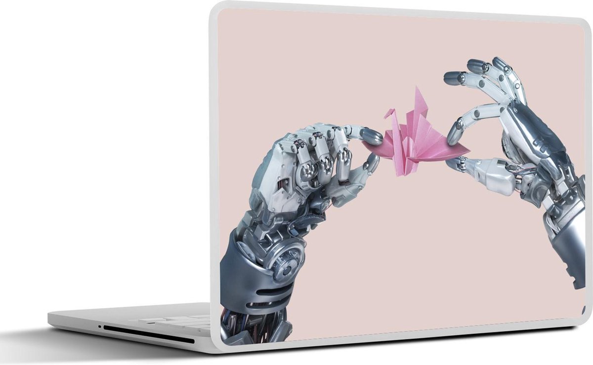 Afbeelding van product SleevesAndCases  Laptop sticker - 11.6 inch - Robotarmen vouwen papier Science fiction