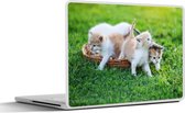 Laptop sticker - 13.3 inch - Kittens - Kat - Mand - Meisjes - Kinderen - Jongens - Kids