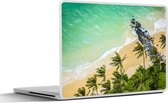 Laptop sticker - 17.3 inch - Strand op Maui vanuit vogelperspectief - 40x30cm - Laptopstickers - Laptop skin - Cover