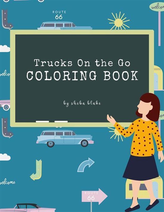 Trucks On the Go Coloring Book for Kids Ages 3+ (Printable V ... - cover