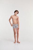 Woody boxer jongens - golven - blauw - duopack - 211-2-QLM-Z/096 - maat 140