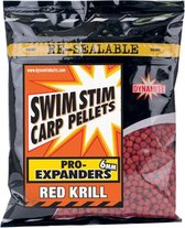 Dynamite Baits Pro Expender - Carp Pellets - Red Krill - 6mm - 350g - Rood