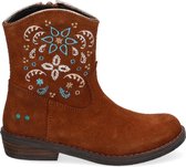 Bunnies JR 221821-413 Meisjes Cowboy Boots - Bruin - Suède - Ritssluiting