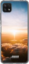 6F hoesje - geschikt voor Samsung Galaxy A22 5G -  Transparant TPU Case - Cloud Sunset #ffffff