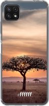 6F hoesje - geschikt voor Samsung Galaxy A22 5G -  Transparant TPU Case - Tanzania #ffffff