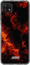 6F hoesje - geschikt voor Samsung Galaxy A22 5G -  Transparant TPU Case - Hot Hot Hot #ffffff