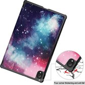 Tablet hoes geschikt voor Lenovo Tab K10 (10.3 Inch) - Tri-Fold Book Case - Galaxy