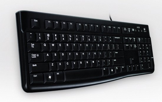 Logitech K120 - Bedraad Toetsenbord - QWERTY - ISO - Zwart